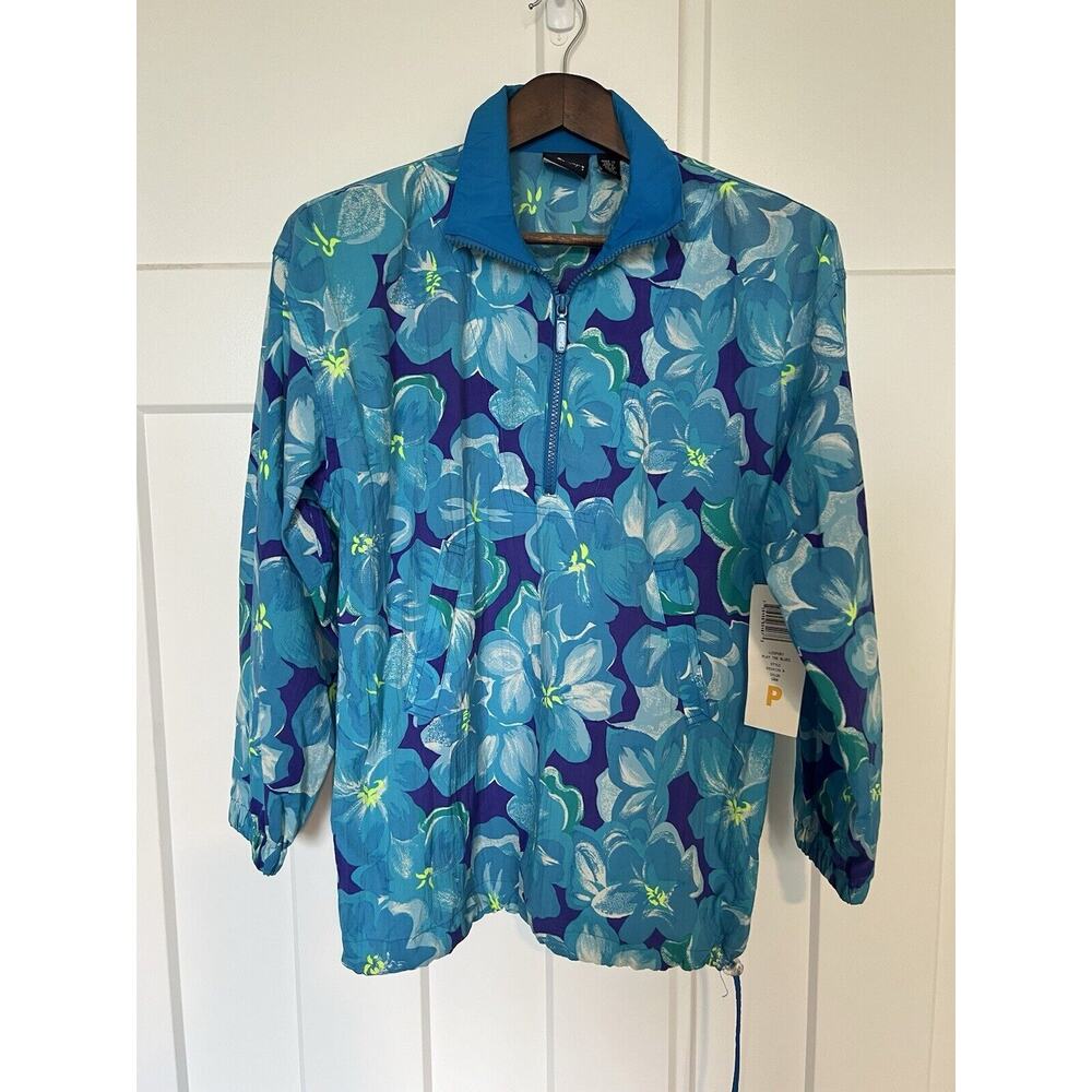 Vintage Liz Claiborne Sport Windbreaker NOS NWT M/L Petite Grandmacore